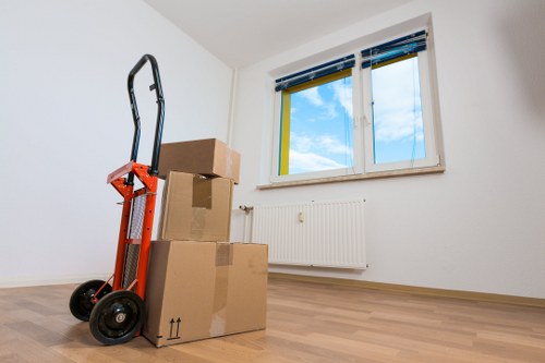 Loading furniture carefully for a Knightsbridge man and van service