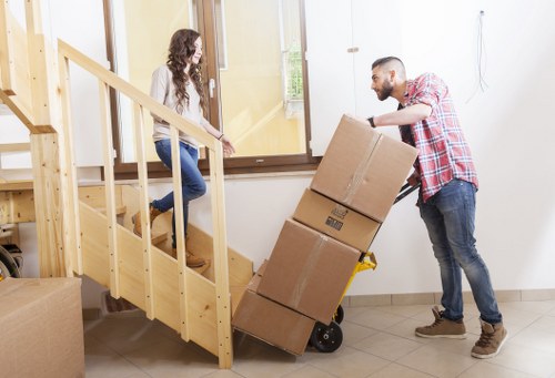 Packing and furniture protection services for a Knightsbridge removal job